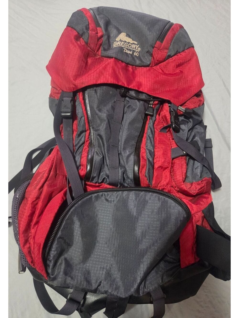 Gregory Deva 60 Red and Gray Hiking Backpack